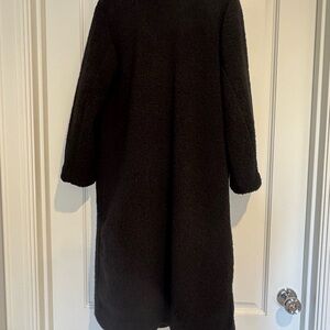 Splendid Black Teddy Textured Coat